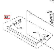 Ручка СВЧ Bosch HBC36/8..