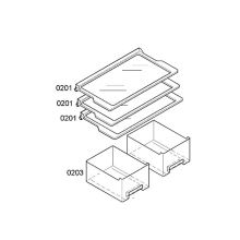 Полка холодильника Bosch KG29WP00GB