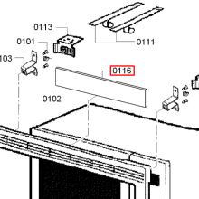 Уплотнитель двери СВЧ Gaggenau BA266..