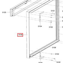 Правая планка СВЧ Gaggenau BA266232/02