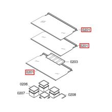 Полка холодильника Bosch KMF40SW/KMF40SA