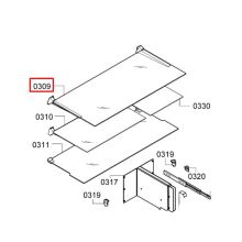 Стеклопанель холодильника Bosch RB492/RY492..