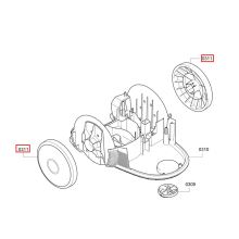 Колесо для пылесоса Bosch BGS4