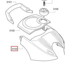 Крышка пылесоса Bosch BGS42242