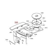 Крышка бака воды кофемашины Bosch TCA560