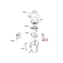 Зажим правый соковыжималки Bosch ME20/MES20