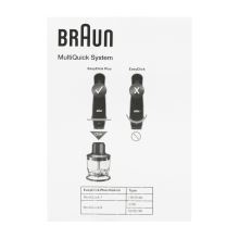 Измельчитель MQS200BK блендера Braun