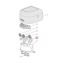 Держатель лампы кофеварки Delonghi