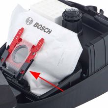 Зажим мешка для пылесоса Bosch BGLS4..