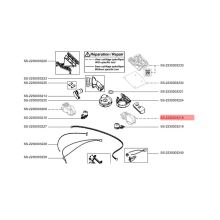 Правое колесо робота-пылесоса Tefal RG90..