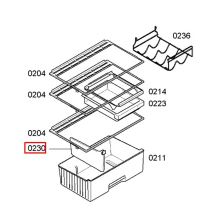 Разделитель ящика холодильника Bosch KGV.. и KGS3..