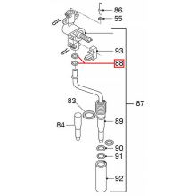 Уплотнитель крана пар/вода кофемашины DeLonghi Lattissima, D=6
