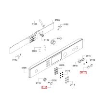 Кнопка для микроволновок Bosch HBC84.., HMT35/85..