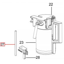 Трубка капучинатора кофемашины Delonghi PrimaDonna