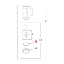 Уплотнитель основания чаши блендера Braun JB301