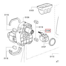 Держатель тубуса мясорубки Bosch MFW4.., MFW6..