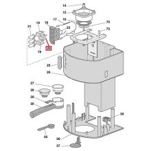 Выключатель однополюсный без фиксации L4-1H8M Delonghi