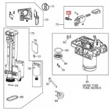Защитный уплотнитель ограничителя ЗУ кофемашин Delonghi