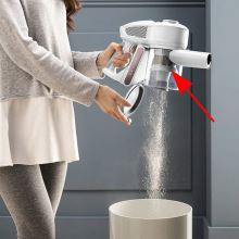 Белая крышка фильтра пылесоса DeLonghi