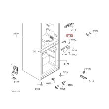 Замок двери холодильника Bosch KGN/KDN/KG