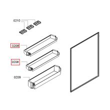 Балкон дверки холодильника Bosch KGN/KGV58/KDN