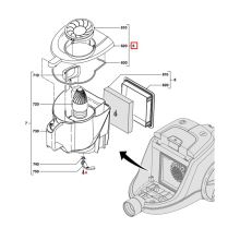 Крышка бака пыли к пылесосу Philips 2000 Series