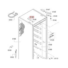 Крышка шарнира холодильника Bosch KGN/BD/KSV