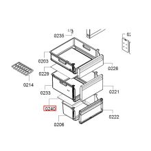 Стеклопанель холодильника Bosch KGV3/KGU/KGE