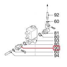Переходник прямой с резьбой кофемашины Delonghi