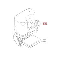 Прокладка бака пыли пылесоса Bosch BSG8.., VS08G..