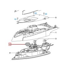 Уплотнитель клапана пара подошвы утюга Philips GC48..