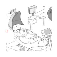 Уплотнитель бака воды парогенератора Delonghi PRO/VVX, 13х15