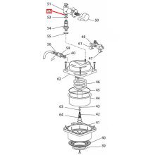 Уплотнитель крана пар/вода кофемашины DeLonghi Lattissima, D=6