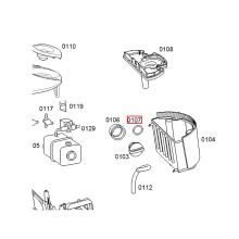 Прокладка заглушки парогенератора Bosch TDS/TS, 24 x3,5