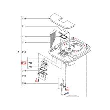 Защелка крышки бака воды кофеварки Philips HD776..