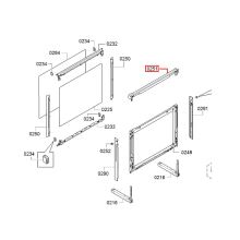 Верхняя вентиляционная панель двери духовки Bosch