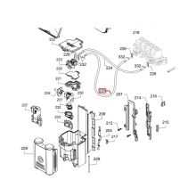 Тефлоновая трубка 2X4 L=190MM кофемашины Saeco SM6..