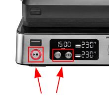Кнопки управления (3 шт.) для грилей De'Longhi, Braun CGH9/CG7