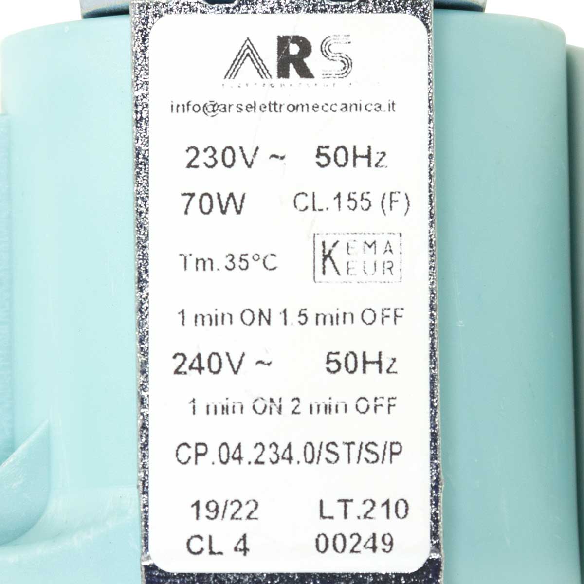 Помпа ARS для кофемашин 70W ️ купить по цене 2290 р.