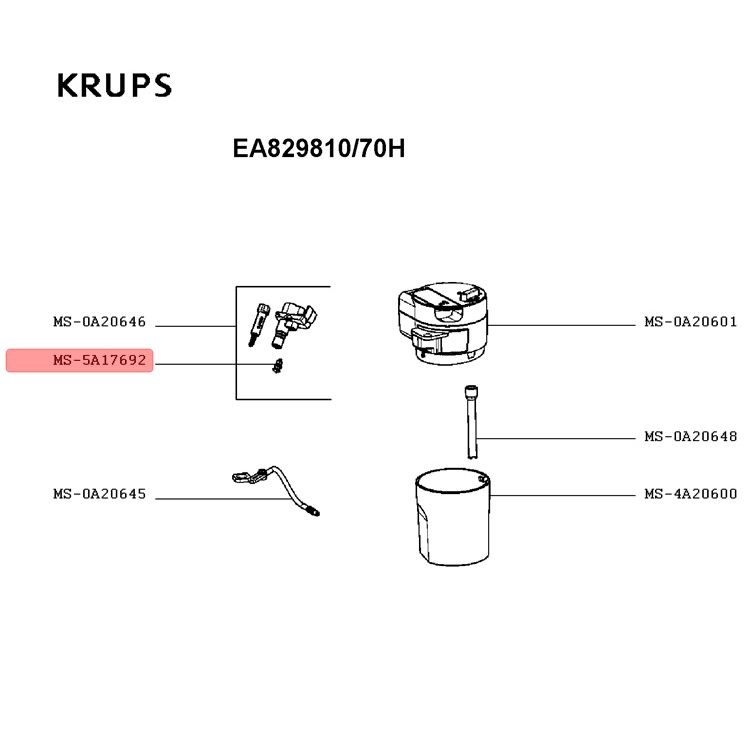 Клапан насадки капучинатора krups