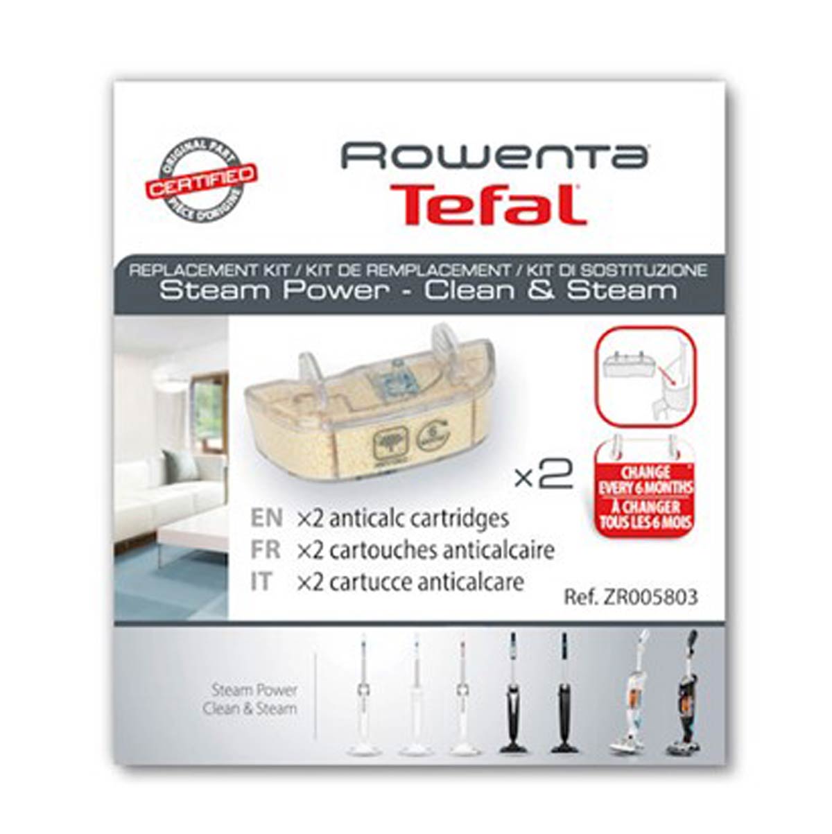 фильтр от накипи для парового пылесоса tefal steam power clean steam zr005803 (120) фото