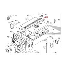 Фиксатор крышек кофемашины Philips HD89..