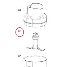 Нож измельчителя MQ60 блендера Braun HB701, HB901, HB701AI