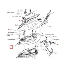 Корпус подошвы утюга Philips GC79