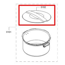 Крышка чаши мультиварки Bosch MAZ4BI