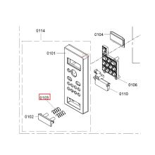 Пружина кнопки СВЧ Bosch 3WGB/MD/HMT..