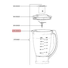 Чаша блендера комбайна Moulinex Gourmet