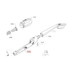 Часть корпуса пылесоса Bosch BBHL21841