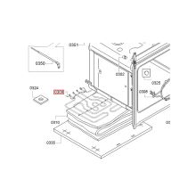 Нижний ТЭН 1450W духовки Bosch