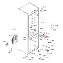 Дверной шарнир для холодильников Bosch KDN..